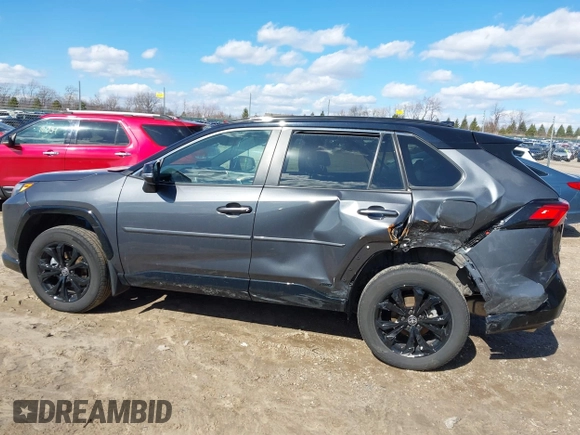 2024 Toyota RAV4 Hybrid XSE with VIN 2T3E6RFVXRW052367, listed as a IAAI auction lot 41350121 with 16,184 mi miles. Bid and sale history available at carsss.com. Image 14.