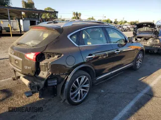 2017 Infiniti QX50 with VIN JN1BJ0RP4HM386189, listed as a Copart auction lot 69852174 with 95,390 mi miles and Salvage Title. Bid and sale history available at carsss.com. Image 3.