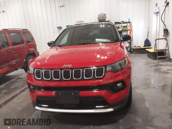 2024 Jeep Compass Limited with VIN 3C4NJDCN7RT584849, listed as a IAAI auction lot 41545117 with 12,411 mi miles and . Bid and sale history available at DreamBid. Image 12.