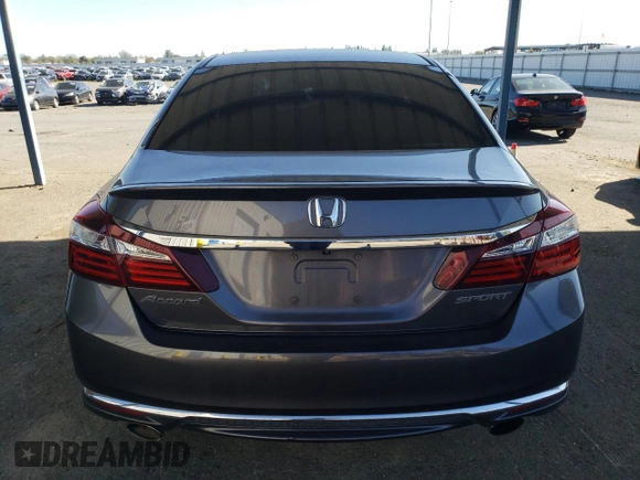 2017 Honda Accord Sport with VIN 1HGCR2F5XHA223445, listed as a Copart auction lot 50564205 with 223,129 mi miles and Salvage Title. Bid and sale history available at carsss.com. Image 6.