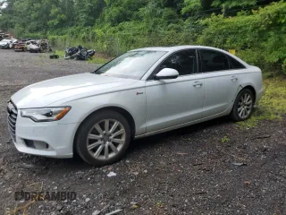 2013 Audi A6 Premium Plus with VIN WAUGGAFCXDN079524, listed as a Copart auction lot 62664085 with 163,390 mi miles and Salvage title. Bid and sale history available at DreamBid. Image 1.