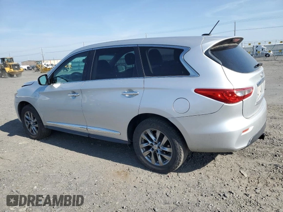 2014 Infiniti QX60 with VIN 5N1AL0MM4EC519031, listed as a Copart auction lot 61658945 with 120,259 mi miles and Salvage title. Bid and sale history available at DreamBid. Image 2.