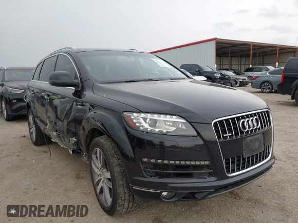2015 Audi Q7 Premium Plus with VIN WA1LGAFE6FD015762, listed as a IAAI auction lot 42260301 with 125,748 mi miles and . Bid and sale history available at DreamBid. Image 1.