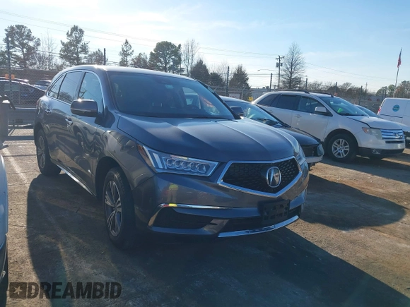 2019 Acura MDX with VIN 5J8YD4H3XKL034284, listed as a IAAI auction lot 39528719 with 35,478 mi miles. Bid and sale history available at carsss.com. Image 1.
