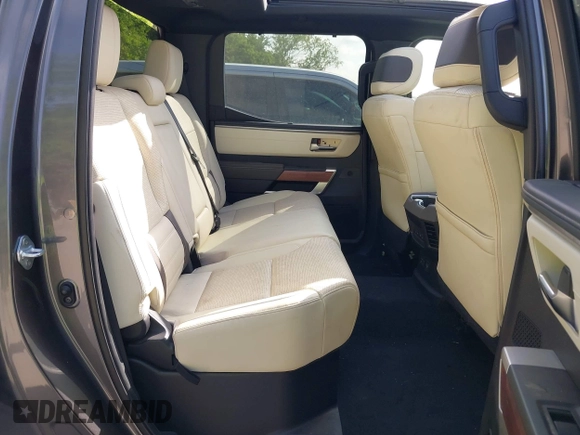 2024 Toyota Tundra 1794 Edition with VIN 5TFMA5DBXRX142402, listed as a IAAI auction lot 42063679 with 17,523 mi miles and . Bid and sale history available at DreamBid. Image 8.