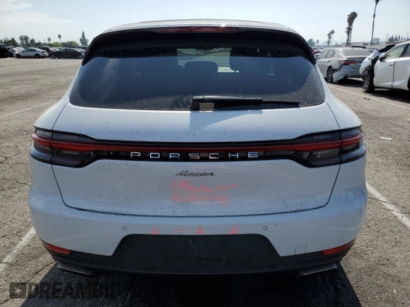 2021 Porsche Macan with VIN WP1AA2A54MLB13010, listed as a Copart auction lot 61052585 with 25,738 mi miles and Salvage title. Bid and sale history available at DreamBid. Image 6.