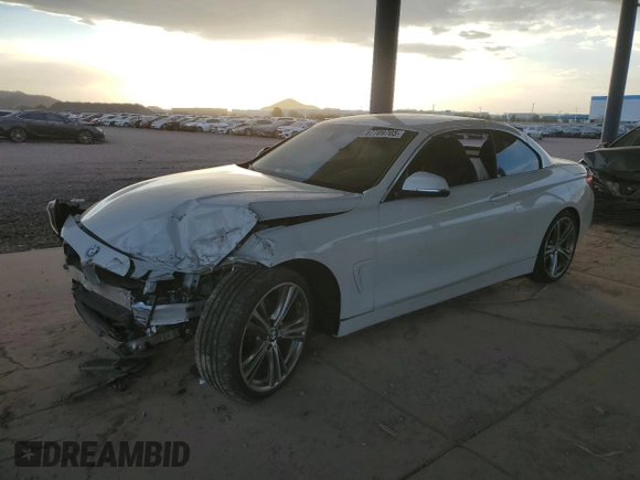 2016 BMW 4 Series 428i with VIN WBA3V7C50G5A27923, listed as a Copart auction lot 88734305 with 57,889 mi miles and Salvage title. Bid and sale history available at DreamBid. Image 1.