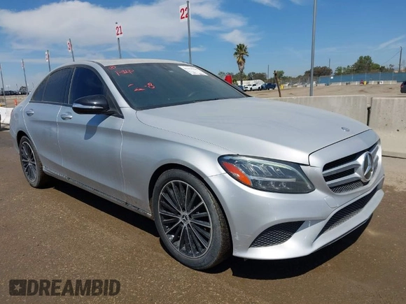 2021 Mercedes-Benz C 300 with VIN W1KWF8DB8MR632402, listed as a IAAI auction lot 41354706 with 38,931 mi miles and . Bid and sale history available at carsss.com. Image 1.