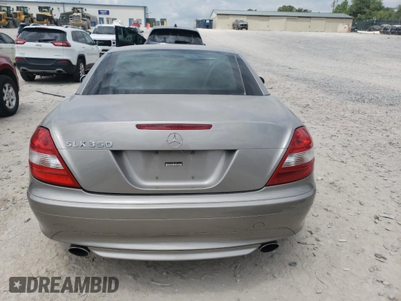 2005 Mercedes-Benz SLK 230/320 with VIN WDBWK56F95F025138, listed as a Copart auction lot 55011125 with 43,291 mi miles and Salvage title. Bid and sale history available at DreamBid. Image 6.