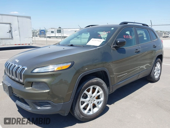 2015 Jeep Cherokee Sport with VIN 1C4PJMAB9FW595102, listed as a IAAI auction lot 42257918 with 95,059 mi miles and . Bid and sale history available at DreamBid. Image 17.