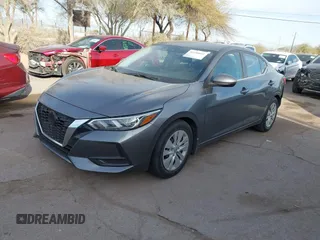 2022 Nissan Sentra S with VIN 3N1AB8BV5NY231174, listed as a IAAI auction lot 41588061 with 95,448 mi miles. Bid and sale history available at carsss.com. Image 2.