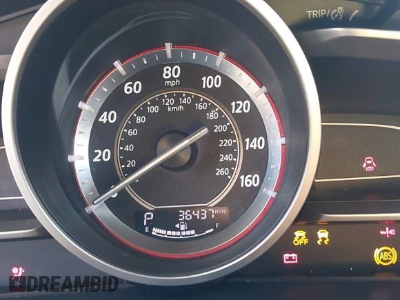 2015 Mazda 3 i SV with VIN JM1BM1T75F1258853, listed as a IAAI auction lot 41279651 with 36,437 mi miles. Bid and sale history available at carsss.com. Image 16.