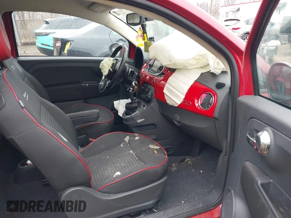 2016 FIAT 500 Easy with VIN 3C3CFFKR4GT136501, listed as a IAAI auction lot 41501375 with 49,160 mi miles. Bid and sale history available at carsss.com. Image 5.