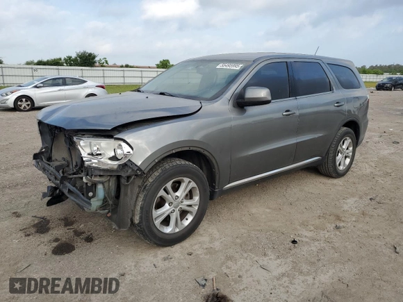 2012 Dodge Durango SXT with VIN 1C4RDHAG9CC335430, listed as a Copart auction lot 55495995 with 210,063 mi miles and Salvage title. Bid and sale history available at DreamBid. Image 1.