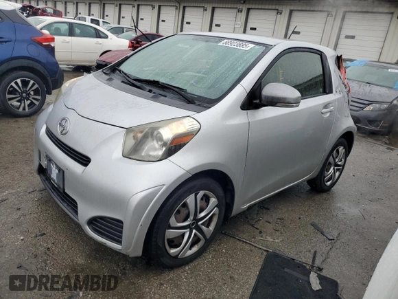 2013 Scion iQ with VIN JTNJJXB08DJ025554, listed as a Copart auction lot 88923885 with 110,378 mi miles and Salvage title. Bid and sale history available at DreamBid. Image 1.