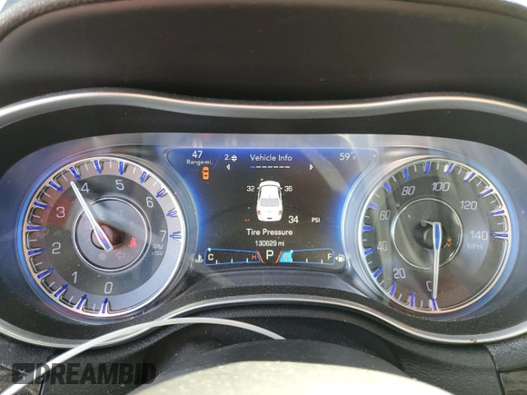2016 Chrysler 300 Anniversary Edition with VIN 2C3CCAAGXGH152061, listed as a Copart auction lot 46583465 with 130,629 mi miles and Salvage Title. Bid and sale history available at DreamBid. Image 9.