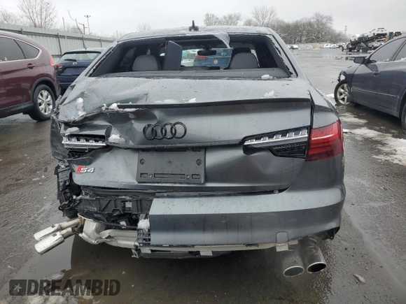 2021 Audi S4 Premium Plus with VIN WAUB4AF49MA020662, listed as a Copart auction lot 44776105 with 47,620 mi miles and Salvage Title. Bid and sale history available at carsss.com. Image 6.