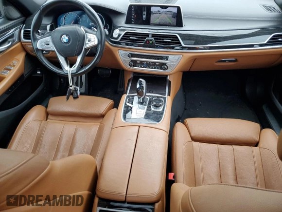 2019 BMW 7 Series 740i with VIN WBA7E2C53KB217288, listed as a Copart auction lot 37246864 with 50,967 mi miles. Bid and sale history available at carsss.com. Image 8.