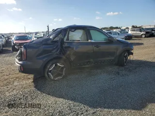 2025 Kia Telluride EX with VIN 5XYP34GC9SG576681, listed as a Copart auction lot 48083105 with Not Provided miles and Salvage Title. Bid and sale history available at DreamBid. Image 3.