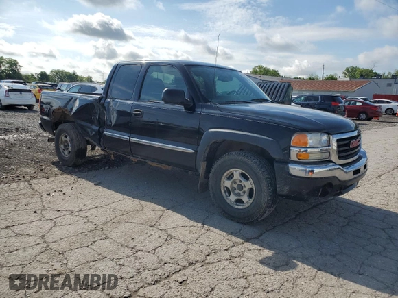 2004 GMC Sierra 1500 SLE with VIN 1GTEK19T54E305571, listed as a Copart auction lot 56954375 with 174,649 mi miles and Salvage title. Bid and sale history available at DreamBid. Image 4.