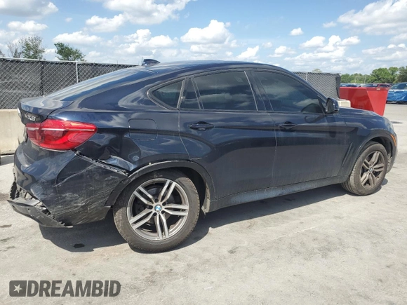 2016 BMW X6 sDrive35i with VIN 5UXKU0C56G0F92875, listed as a Copart auction lot 51145385 with 71,231 mi miles and Clean Title. Bid and sale history available at carsss.com. Image 3.