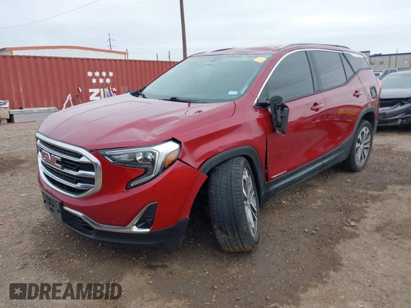 2019 GMC Terrain SLT with VIN 3GKALPEV0KL177778, listed as a IAAI auction lot 41208539 with 111,658 mi miles. Bid and sale history available at carsss.com. Image 2.
