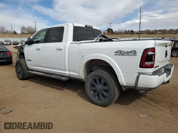2021 Ram 2500 Laramie with VIN 3C6UR5FL4MG582263, listed as a Copart auction lot 47674285 with 45,615 mi miles and Salvage Title. Bid and sale history available at carsss.com. Image 2.