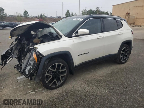 2018 Jeep Compass Limited z VIN 3C4NJCCB3JT338482, wystawiony jako Copart lot #49899105 z przebiegiem 122 386 mil mil oraz Szkoda całkowita • Salvage title. Historia ofert i sprzedaży dostępna na DreamBid. Obrazek 1.