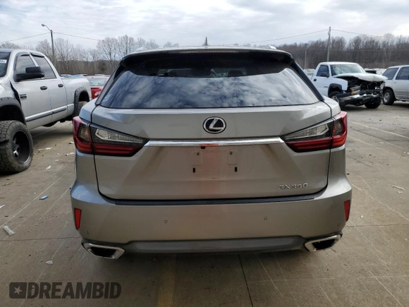 2018 Lexus RX with VIN 2T2BZMCA6JC163135, listed as a Copart auction lot 44108895 with 91,186 mi miles and Salvage Title. Bid and sale history available at carsss.com. Image 6.