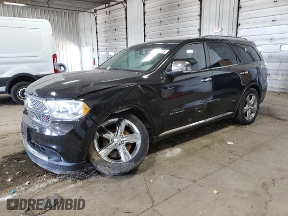 2013 Dodge Durango Citadel with VIN 1C4RDJEG3DC658892, listed as a Copart auction lot 61836415 with 168,128 mi miles and Non repairable. Bid and sale history available at DreamBid. Image 1.