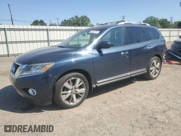 2015 Nissan Pathfinder S with VIN 5N1AR2MN0FC668749, listed as a Copart auction lot 52882495 with 125,061 mi miles and Salvage title. Bid and sale history available at DreamBid. Image 1.