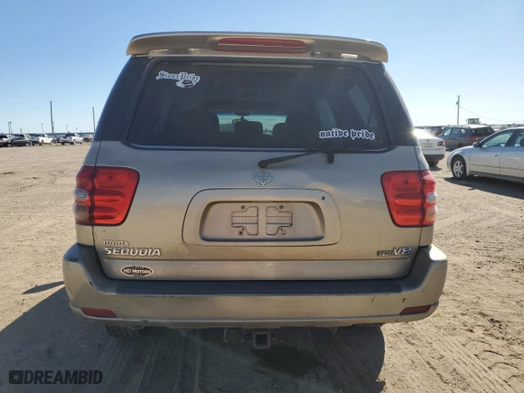 2004 Toyota Sequoia SR5 with VIN 5TDZT34A34S233800, listed as a Copart auction lot 46986385 with 236,549 mi miles and Salvage Title. Bid and sale history available at carsss.com. Image 6.