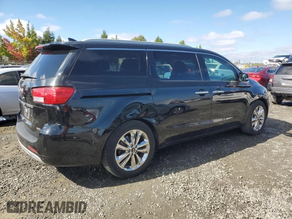 2015 Kia Sedona SX-L with VIN KNDME5C15F6036244, listed as a Copart auction lot 72794344 with 189,331 mi miles and Salvage Title. Bid and sale history available at DreamBid. Image 3.