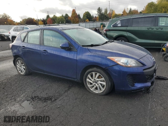 2013 Mazda 3 i Touring with VIN JM1BL1L86D1705148, listed as a Copart auction lot 76975804 with 73,900 mi miles and Salvage title. Bid and sale history available at DreamBid. Image 4.