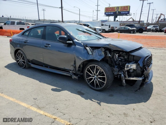 2021 BMW 2 Series M235i xDrive with VIN WBA13AL07M7H39957, listed as a Copart auction lot 85146844 with 11,065 mi miles and Salvage Title. Bid and sale history available at carsss.com. Image 4.