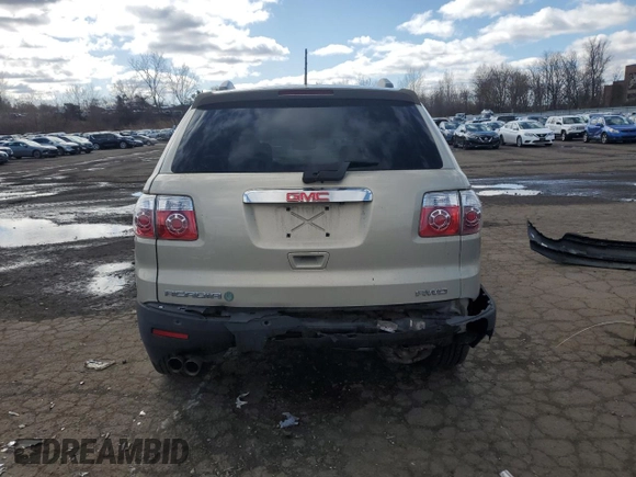 2011 GMC Acadia SLT1 with VIN 1GKKVRED4BJ417861, listed as a Copart auction lot 49662135 with 170,894 mi miles and Salvage Title. Bid and sale history available at carsss.com. Image 6.