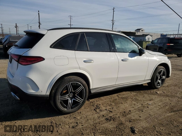 2024 Mercedes-Benz GLC with VIN W1NKM4GB9RF186443, listed as a Copart auction lot 47267855 with 4,395 mi miles and Clean Title. Bid and sale history available at carsss.com. Image 3.