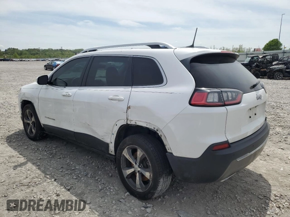 2019 Jeep Cherokee Limited with VIN 1C4PJLDX4KD273247, listed as a Copart auction lot 54230035 with 85,282 mi miles and Salvage title. Bid and sale history available at DreamBid. Image 2.