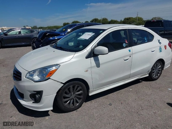 2019 Mitsubishi Mirage G4 ES with VIN ML32F3FJXKHF17826, listed as a IAAI auction lot 41750540 with 40,862 mi miles. Bid and sale history available at carsss.com. Image 2.