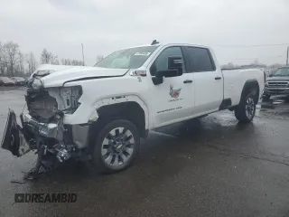 2024 GMC Sierra 2500HD Pro with VIN 1GT49LEY3RF242699, listed as a Copart auction lot 47895485 with 42,643 mi miles and Salvage title. Bid and sale history available at DreamBid. Image 1.