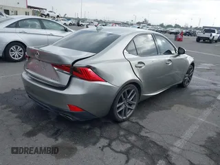 2017 Lexus IS with VIN JTHBA1D23H5059256, listed as a IAAI auction lot 42028884 with 82,929 mi miles. Bid and sale history available at carsss.com. Image 4.