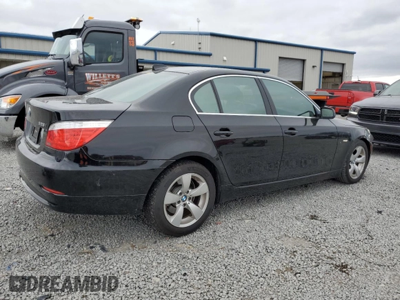 2008 BMW 5 Series 528i with VIN WBANU53588CT03677, listed as a Copart auction lot 49956525 with 183,194 mi miles and Salvage Title. Bid and sale history available at carsss.com. Image 3.