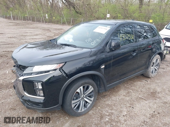 2020 Mitsubishi Outlander Sport ES 2.0 with VIN JA4AP3AU5LU008489, listed as a IAAI auction lot 41957550 with 103,048 mi miles. Bid and sale history available at carsss.com. Image 19.