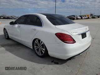 2017 Mercedes-Benz C 350e with VIN 55SWF4HB6HU214606, listed as a Copart auction lot 42625235 with 47,499 mi miles and Salvage Title. Bid and sale history available at DreamBid. Image 2.