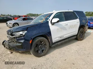 2023 Chevrolet Tahoe with VIN 1GBSCLED2PR176720, listed as a Copart auction lot 57604505 with 22,441 mi miles and Salvage title. Bid and sale history available at DreamBid. Image 1.