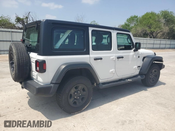 2021 Jeep Wrangler Unlimited Sport S с VIN 1C4HJXDG6MW816651, выставлен на аукционе Copart как лот 51362795 с пробегом 53 958 миль миль и Списание • Salvage title. История ставок и продаж доступна на DreamBid. Изображение 3.