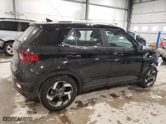 2021 Hyundai Venue SEL with VIN KMHRC8A32MU105879, listed as a Copart auction lot 44319455 with 37,369 mi miles and Salvage Title. Bid and sale history available at carsss.com. Image 3.