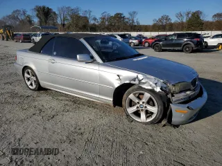 2005 BMW 3 Series 325Ci with VIN WBABW33415PL37084, listed as a Copart auction lot 82870094 with 208,216 mi miles and Salvage Title. Bid and sale history available at carsss.com. Image 4.