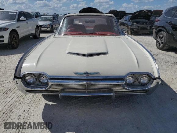 1961 Ford Thunderbird with VIN 1Y73Z112797, listed as a Copart auction lot 77574894 with 22,246 mi miles and Salvage Title. Bid and sale history available at DreamBid. Image 5.