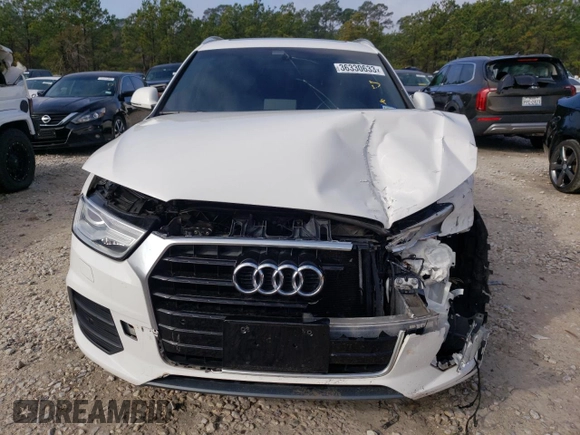 2017 Audi Q3 Premium with VIN WA1BCCFS0HR006957, listed as a Copart auction lot 36330633 with 86,287 mi miles. Bid and sale history available at carsss.com. Image 5.